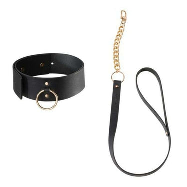 Collana bondage vegana regolabile con guinzaglio - Look audace e seducente